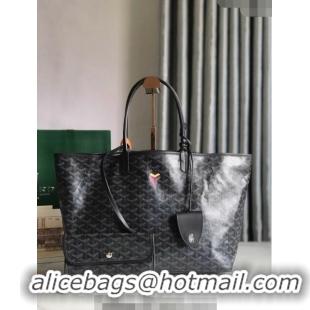 New Style Goyard Saint Louis PM Tote Bag 020146M Black