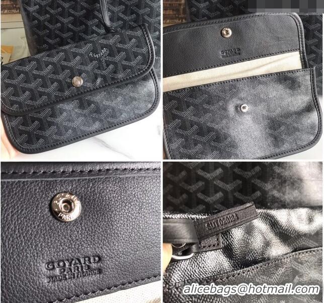 New Style Goyard Saint Louis PM Tote Bag 020146M Black