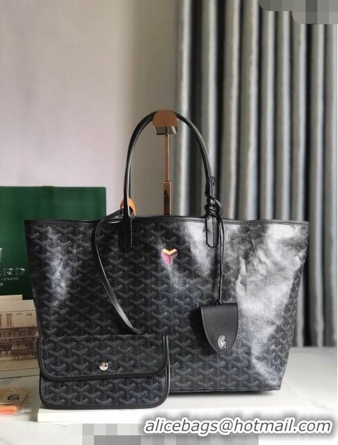 New Style Goyard Saint Louis PM Tote Bag 020146M Black