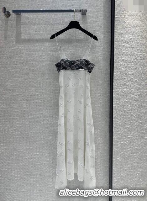 Buy Inexpensive Chanel Kint Lace Dress CH041905 White 2024