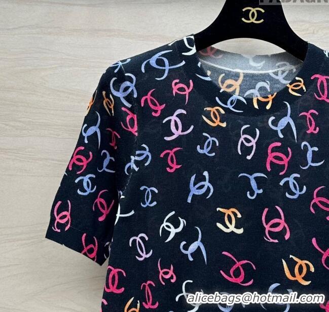 Unique Discount Chanel Wool Short-sleeved T-shirt CH041906 2024