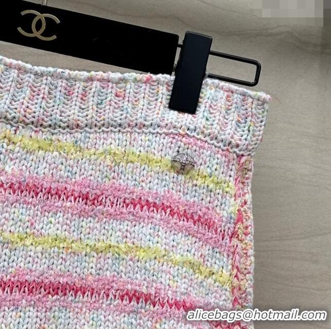 ​Good Product Chanel Knit Shorts CH041907 Whtie/Pink 2024