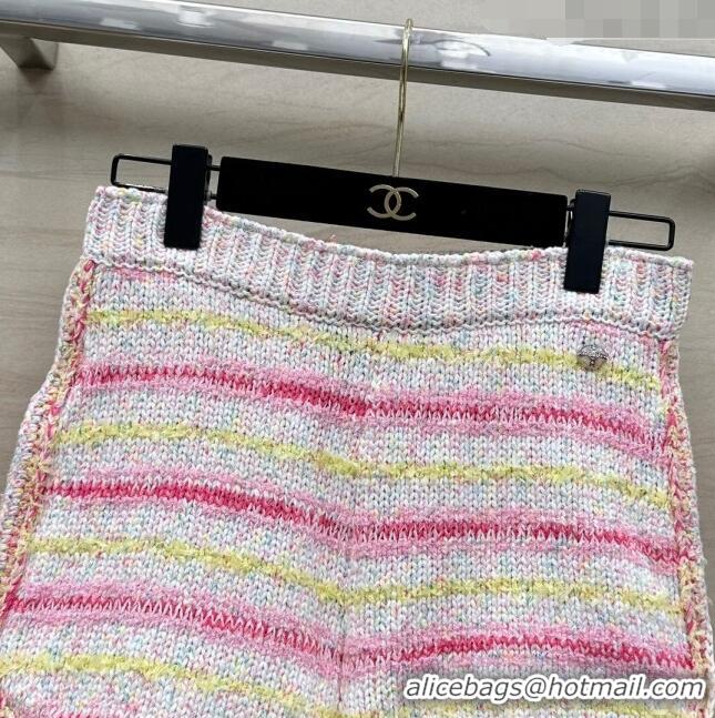 ​Good Product Chanel Knit Shorts CH041907 Whtie/Pink 2024