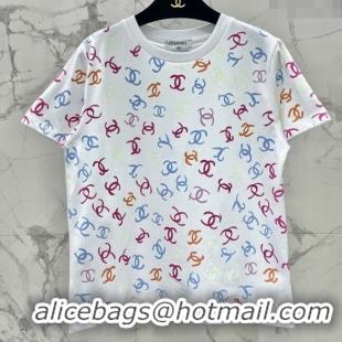 Buy Discount Chanel T-shirt CH041911 White 2024