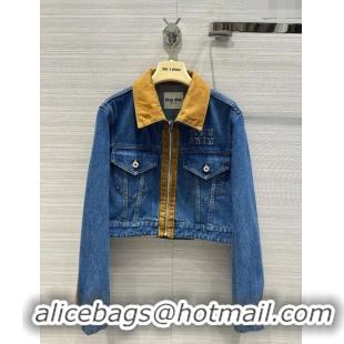 Top Quality Miu Miu Denim Jacket M041921 Blue 2024