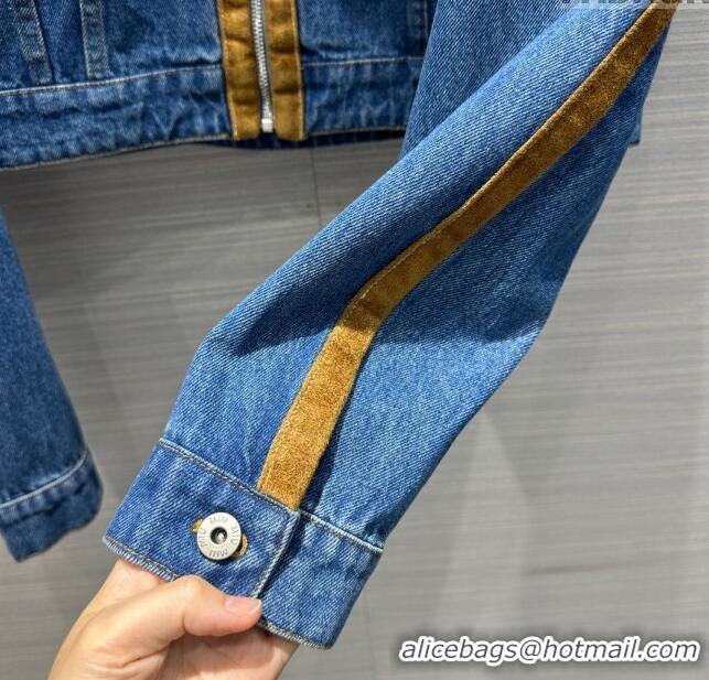 Top Quality Miu Miu Denim Jacket M041921 Blue 2024