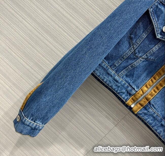 Top Quality Miu Miu Denim Jacket M041921 Blue 2024