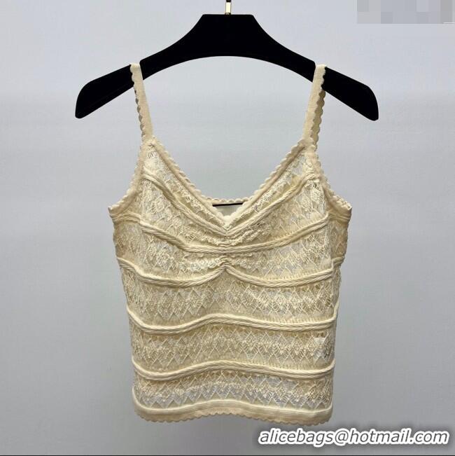 ​Low Cost Gucci Lace Vest G041926 Beige 2024