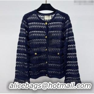 ​Grade Quality Gucci Lace Cardigan G041925 Blue 2024