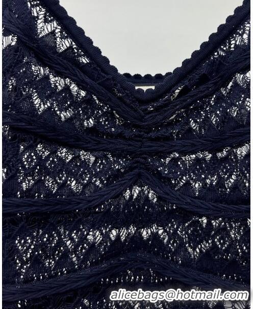 Fashion Discount Gucci Lace Vest G041927 Blue 2024