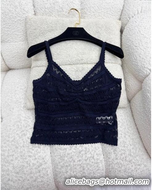 Fashion Discount Gucci Lace Vest G041927 Blue 2024