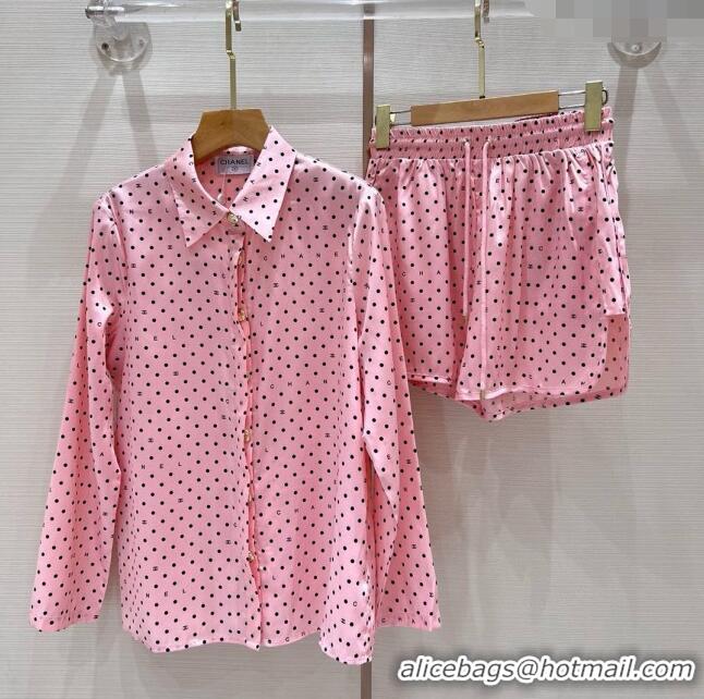 Well Crafted Chanel Shirt and Shorts CH041934 Pink 2024