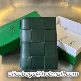 Promotional Bottega Veneta Cassette Passport Case 777046 Emerald Green 2024