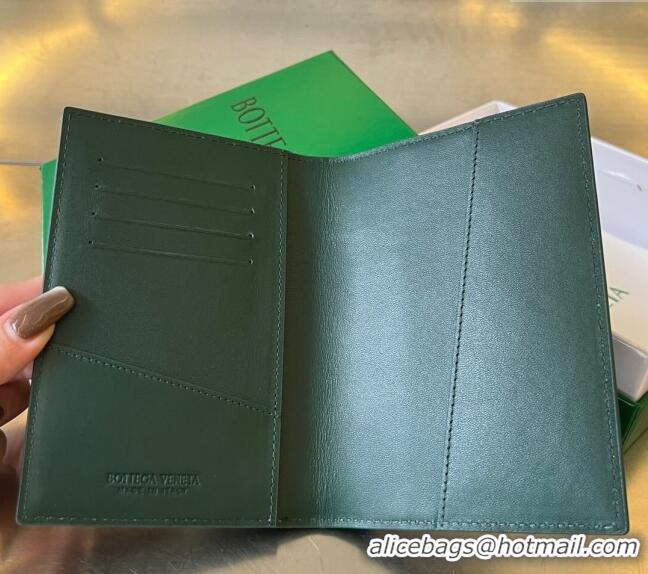 Promotional Bottega Veneta Cassette Passport Case 777046 Emerald Green 2024