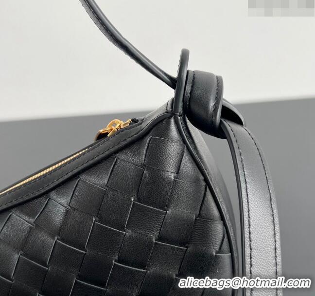 Super Quality Bottega Veneta Mini Sunrise Hobo Bag 763747 Black 2024