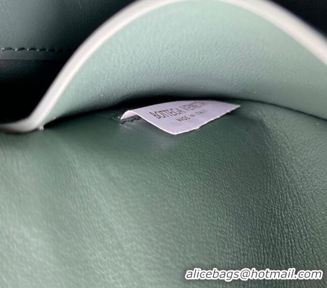 Famous Brand Bottega Veneta Mini Sunrise Hobo Bag 763747 Aloe Green 2024