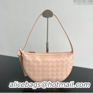 Low Cost Bottega Veneta Mini Sunrise Hobo Bag 763747 Lotus Pink 2024