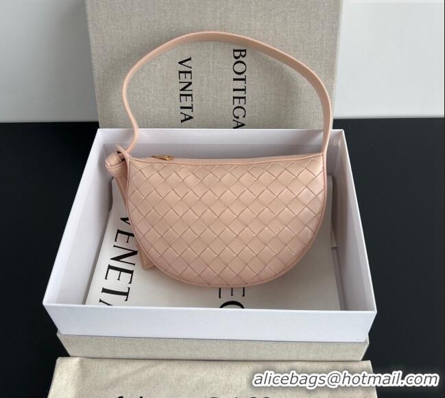 Low Cost Bottega Veneta Mini Sunrise Hobo Bag 763747 Lotus Pink 2024