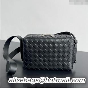 Most Popular Bottega Veneta Intrecciato Camera Bag 755774 Black 2024