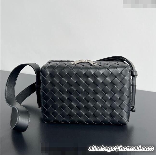 Most Popular Bottega Veneta Intrecciato Camera Bag 755774 Black 2024