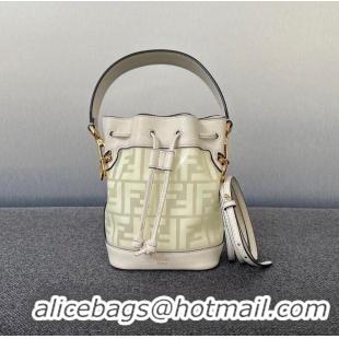 Trendy Design Fendi TPU FF Vitello Grace F is Fendi Mini Mon Tresor Bucket Bag F1820 White