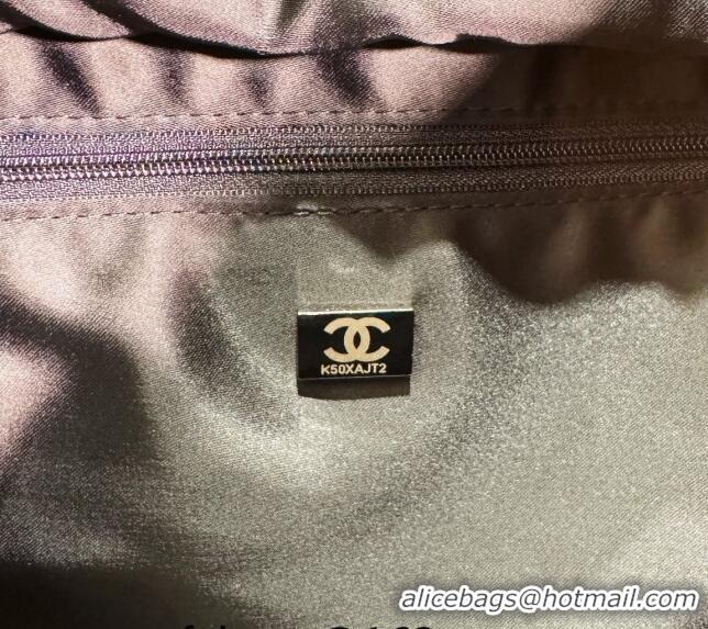 Top Quality Chanel Coco Neige Nylon Large Bowling Bag AS4364 Black 2024