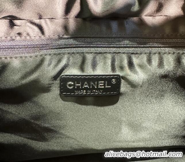 Top Quality Chanel Coco Neige Nylon Large Bowling Bag AS4364 Black 2024