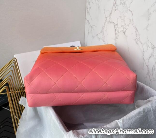 Traditional Specials Chanel Gradient Calfskin Large Hobo Bag AS4632 Pink/Orange/Yellow 2024