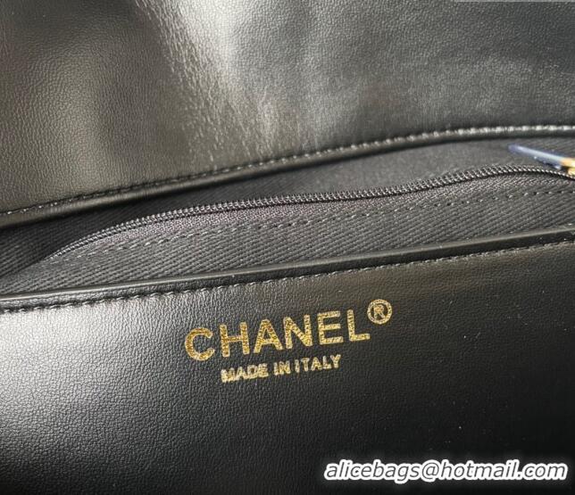 New Design Chanel Gradient Calfskin Large Hobo Bag AS4632 Black 2024