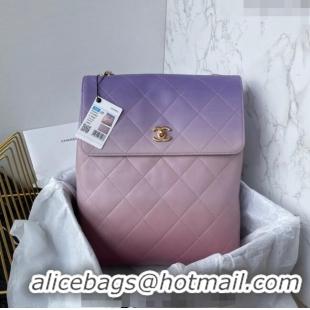 Super Quality Chanel Gradient Calfskin Large Hobo Bag AS4632 Light Purple/Pink/Coral 2024