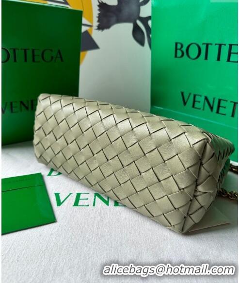 Grade Design Bottega Veneta Small Andiamo Top Handle Bag With Chain 786008 Travertine Green 2024