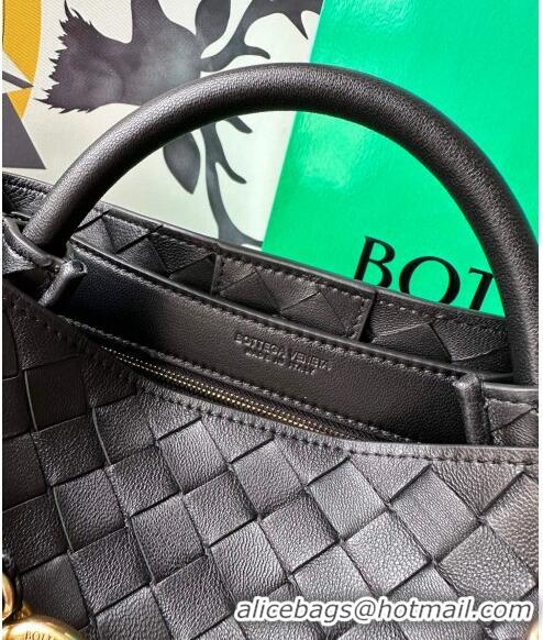 Promotional Bottega Veneta Small Andiamo Top Handle Bag With Chain 786008 Black 2024