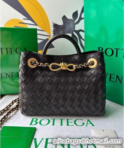 Luxurious Bottega Veneta Small Andiamo Top Handle Bag With Chain 786008 Fondant Brown 2024