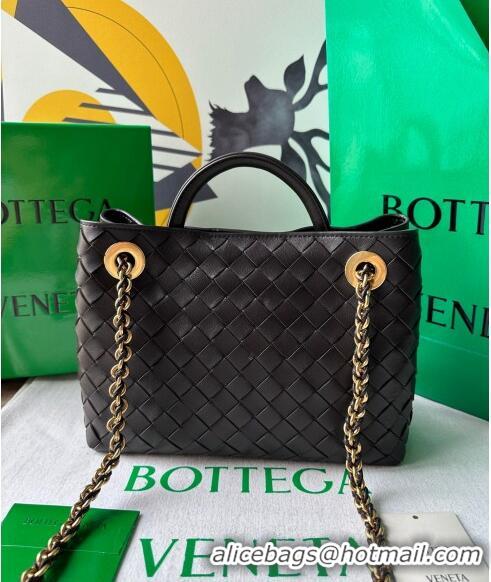 Luxurious Bottega Veneta Small Andiamo Top Handle Bag With Chain 786008 Fondant Brown 2024