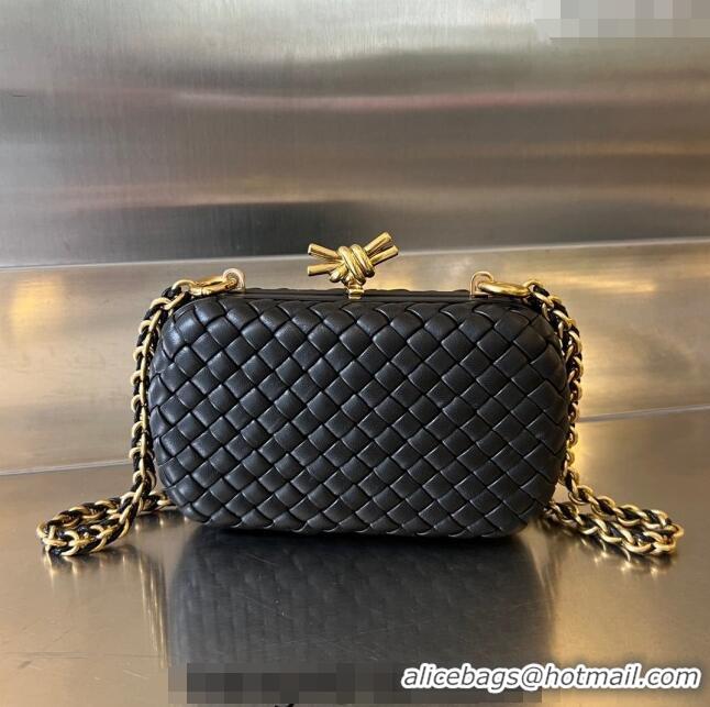 Buy Discount Bottega Veneta Knot With Chain Mini Bag 776662 Black 2024