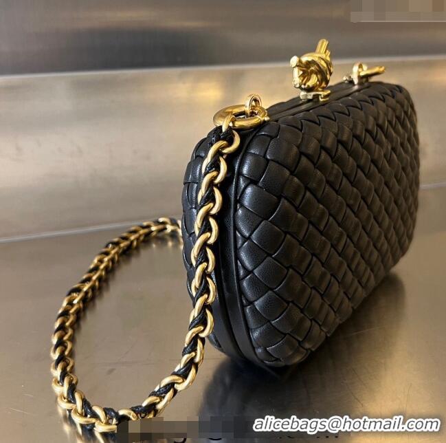 Buy Discount Bottega Veneta Knot With Chain Mini Bag 776662 Black 2024