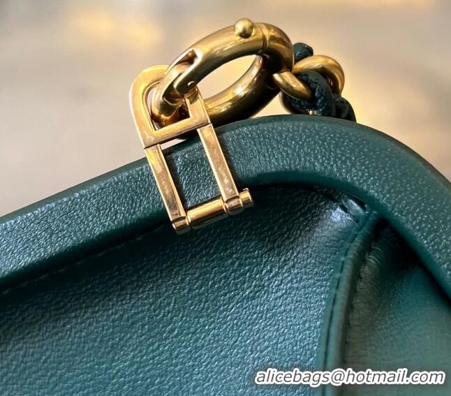 Top Quality Bottega Veneta Knot With Chain Mini Bag 776662 Emerald Green 2024