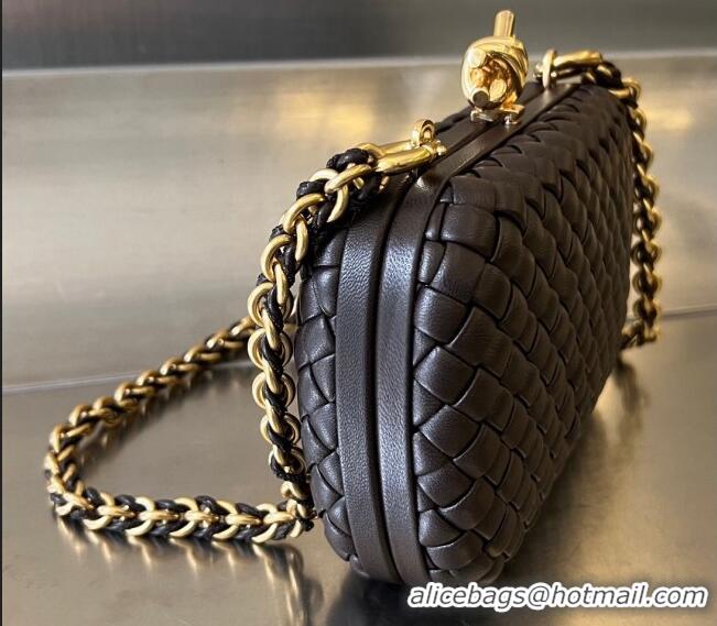 Promotional Bottega Veneta Knot With Chain Mini Bag 776662 Fondant Brown 2024