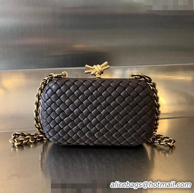 Promotional Bottega Veneta Knot With Chain Mini Bag 776662 Fondant Brown 2024