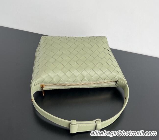 Market Sells Bottega Veneta Mini Wallace Shoulder Bag in Intrecciato Soft Calfskin Leather 754443 Light Green 2024