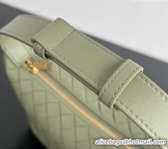 Market Sells Bottega Veneta Mini Wallace Shoulder Bag in Intrecciato Soft Calfskin Leather 754443 Light Green 2024