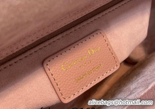 Good Taste Dior Small Lady Dior Bag in Cannage Grained Calfskin 1228 Pink/Gold 2023