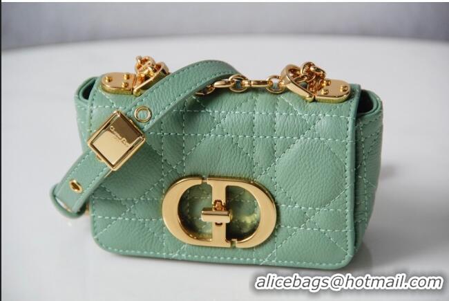 Promotional Dior Micro Caro Bag in Supple Cannage Calfskin CD1812 Green 2024