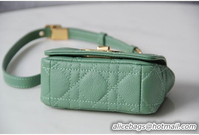 Promotional Dior Micro Caro Bag in Supple Cannage Calfskin CD1812 Green 2024