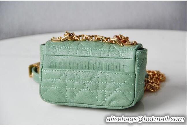 Promotional Dior Micro Caro Bag in Supple Cannage Calfskin CD1812 Green 2024