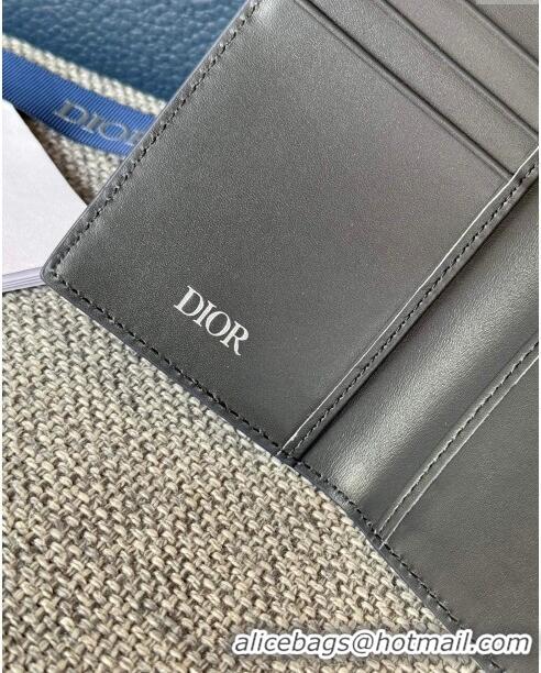 Inexpensive Dior Essentials Bi-Fold Card Holder CD Diamond Canvas CD1109 Navy Blue 2024