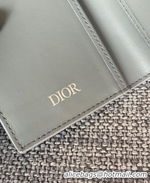 Well Crafted Dior Essentials Bi-Fold Card Holder CD Diamond Canvas CD1109 Gray 2024