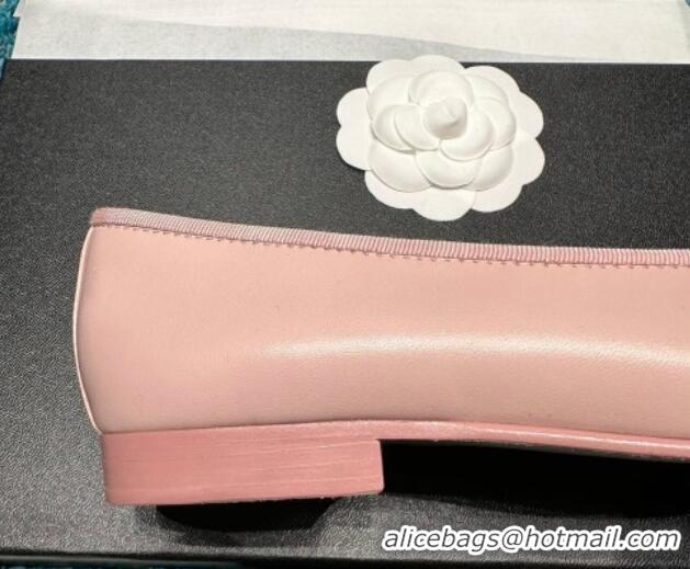 Grade Quality Chanel Classic Lambskin Ballet Flat Light Pink 325023