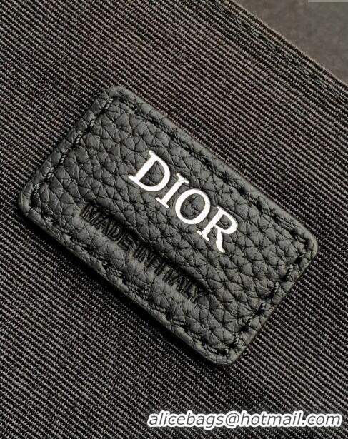 Famous Brand Dior Hit The Road Bag with Strap in Grained Calfskin CD0213 Black 2024