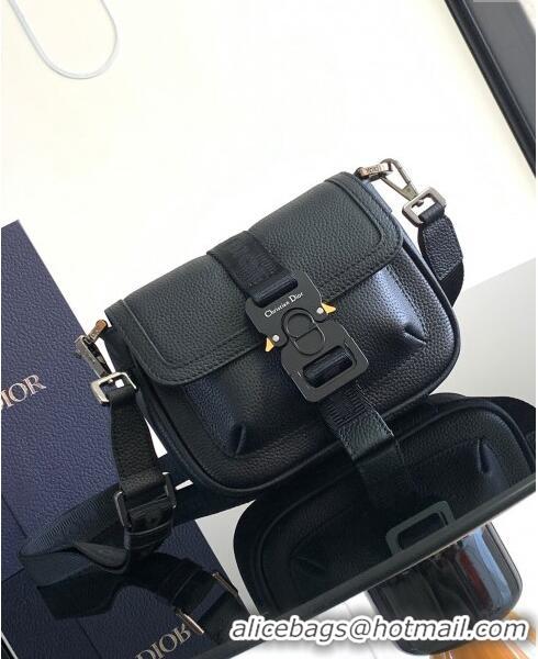 Best Price Dior Mini Dior Hit The Road Bag with Strap in Grained Calfskin CD0213 Black 2024